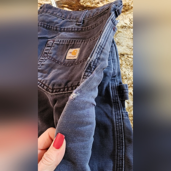Blue Men's Carhartt FR Pants 36 x 30 - Picture 6 of 8